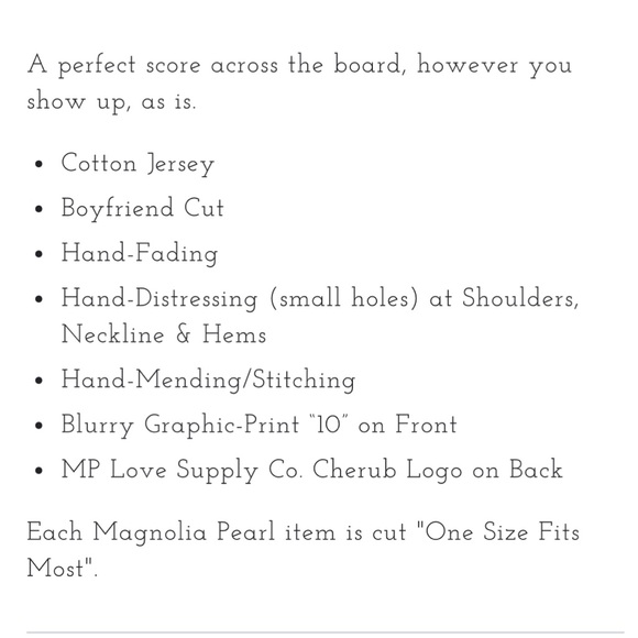 Magnolia Pearl Ten Tee in Ozzy - Picture 6 of 6